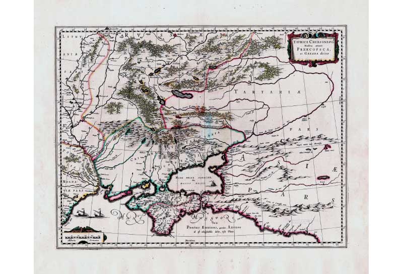 Mercator, Gerhardus, 1512-1594. 
Tavrica Chersonesvs, Nostra ætate Przecopsca, et Gazara dicitur. - Amsterdami : apud Iohannem et Cornelium Blaeu, 1641 Mercator, Gerhardus, 1512-1594. Tavrica Chersonesvs, Nostra ætate Przecopsca, et Gazara dicitur. - Amsterdami : apud Iohannem et Cornelium Blaeu, 1641