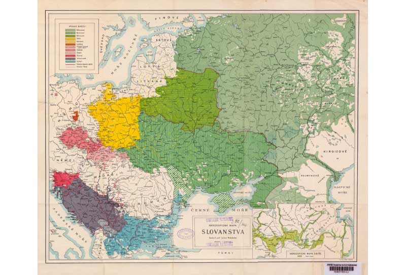 Niederle, Lubor, 1865-1944. 
Národopisná mapa Slovanstva : v měřitku 1: 3 700 000 / sestavil prof. Lubor Niederle. - Praha : nákladem Jana Laichtera, 1912. Niederle, Lubor, 1865-1944. Národopisná mapa Slovanstva : v měřitku 1: 3 700 000 / sestavil prof. Lubor Niederle. - Praha : nákladem Jana Laichtera, 1912.