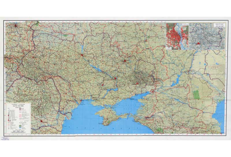 Кубійович, Володимир, 1900-1985. Карта України / В. Кубійович, А. Жуковський ; Reliefcartography and printing Karl Wenschow GmbH. - Munich : Karl Wenschow GmbH, 1978, ©1977. Кубійович, Володимир, 1900-1985. Карта України / В. Кубійович, А. Жуковський ; Reliefcartography and printing Karl Wenschow GmbH. - Munich : Karl Wenschow GmbH, 1978, ©1977.