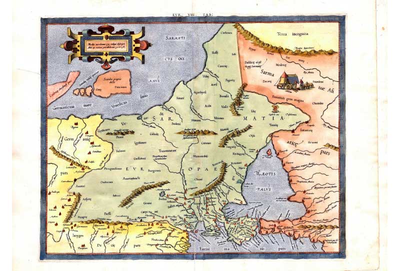 Mercator, Gerhardus, 1512-1594.
Evr. VIII tab. / G. Mercator. - Coloniae : G. Kempen, 1584. Mercator, Gerhardus, 1512-1594. Evr. VIII tab. / G. Mercator. - Coloniae : G. Kempen, 1584.
